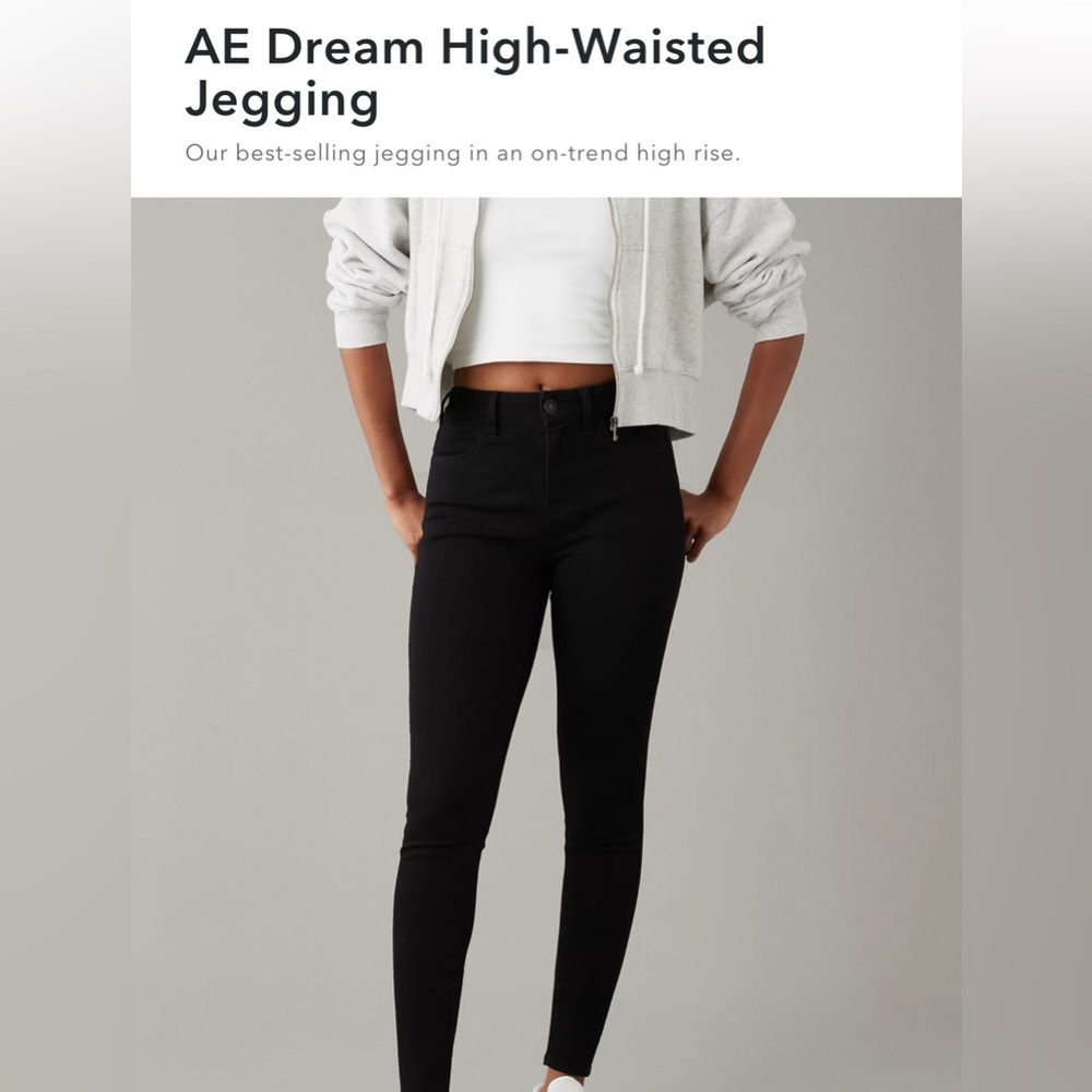 AE Black “The Dream Jean” High-Rise Stretch